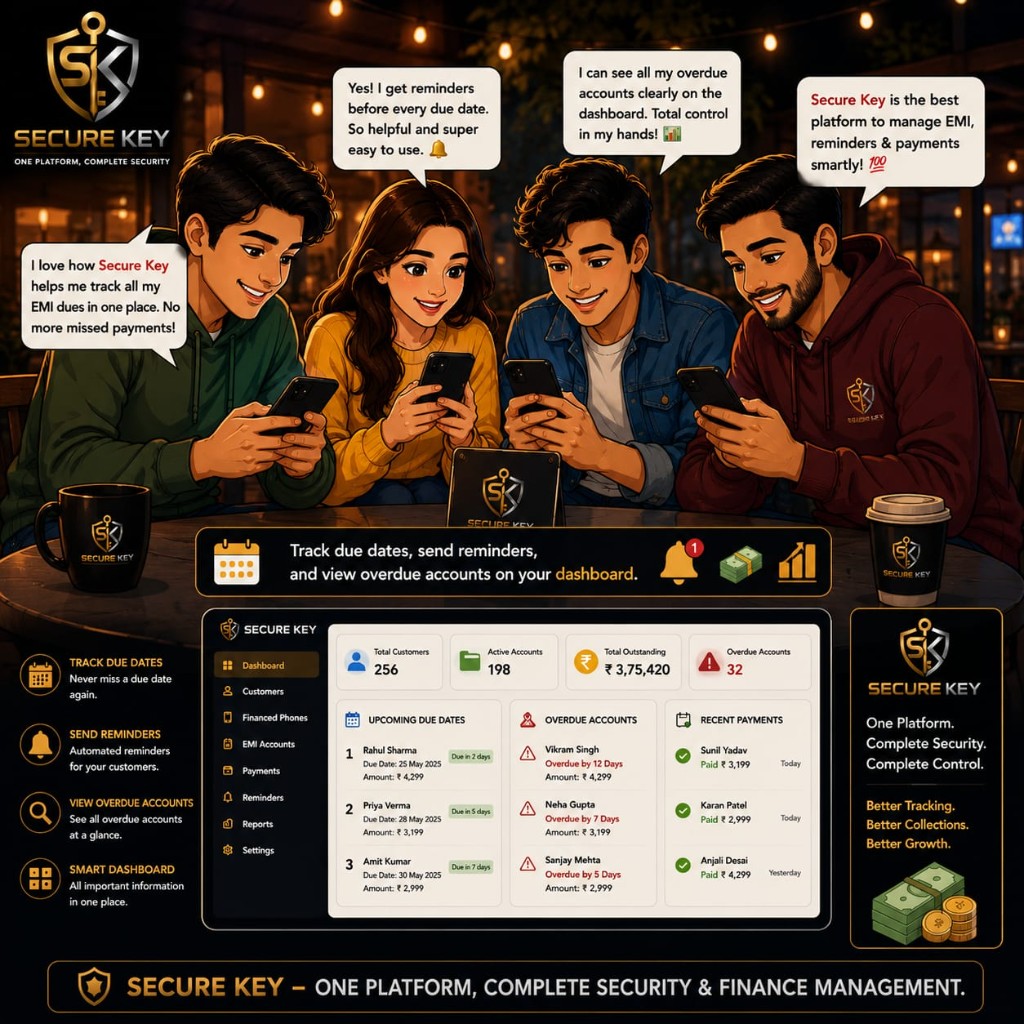Customers tracking EMI dues and payments in one place